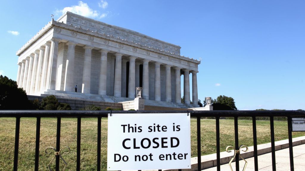 US Government shutdown - Lincoln Memorial