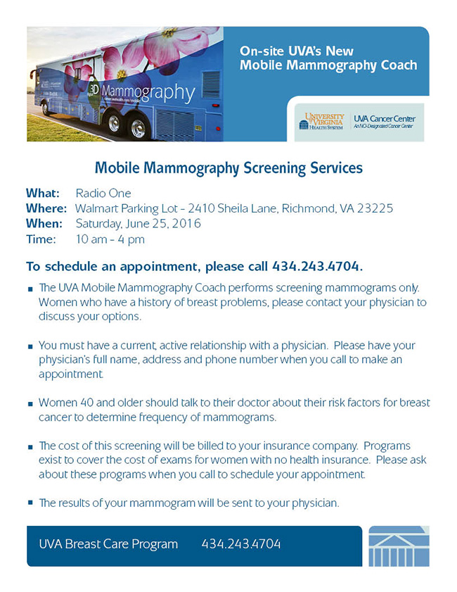 Mobile Mammography Screening Services
