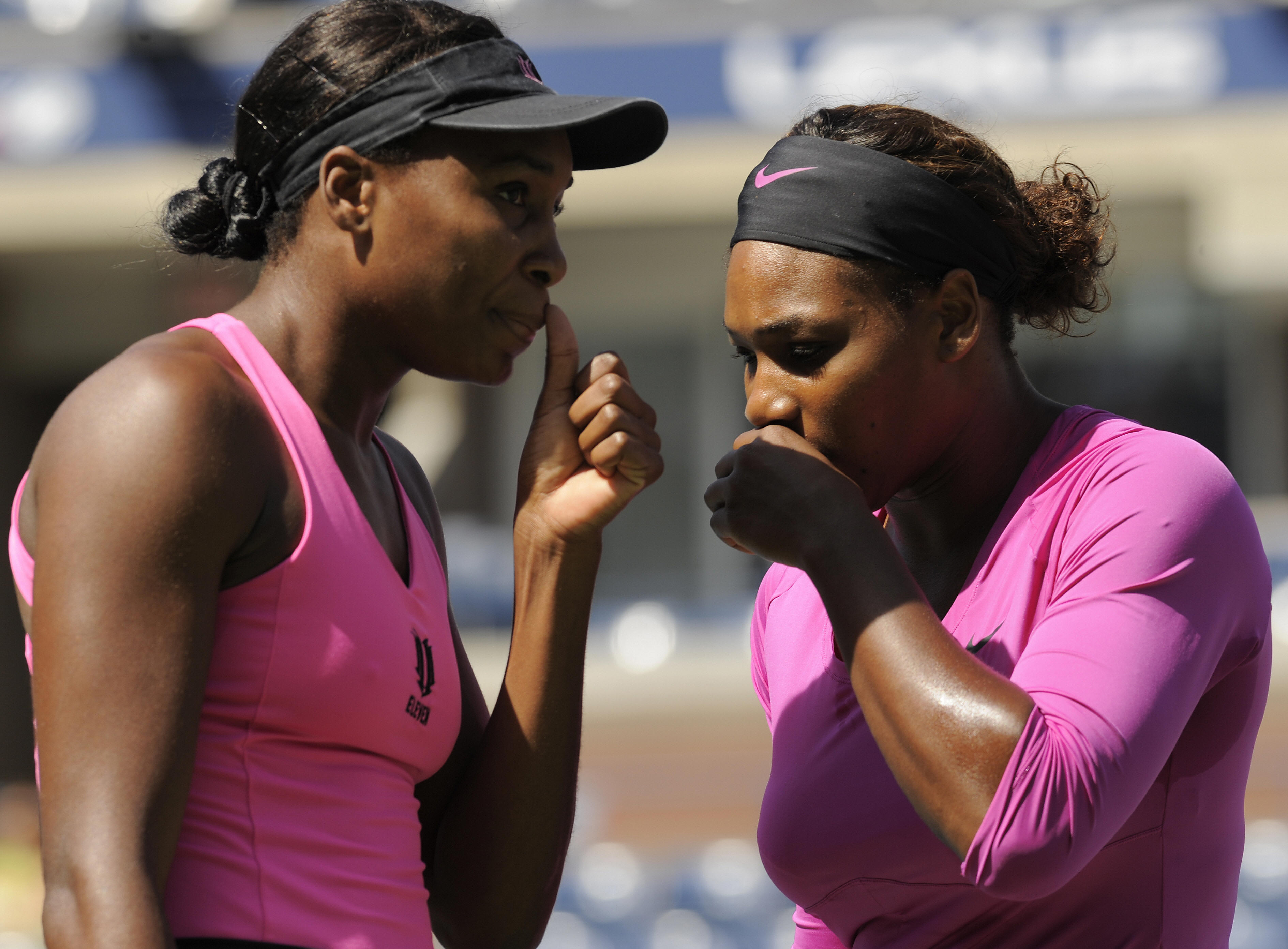 Serena Williams and Venus Williams of t