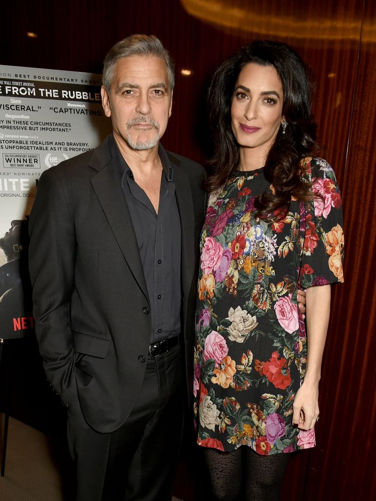 Special Screening Of Netflix's The White Helmets Hosted By The Clooney Foundation For Justice With George And Amal Clooney