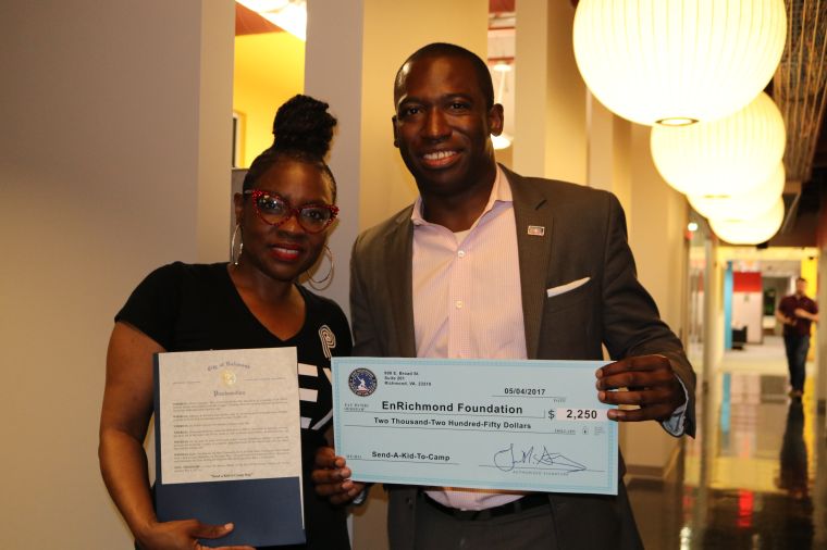 Mayor Levar Stoney Drops By To Help "Send A Kid To Camp"