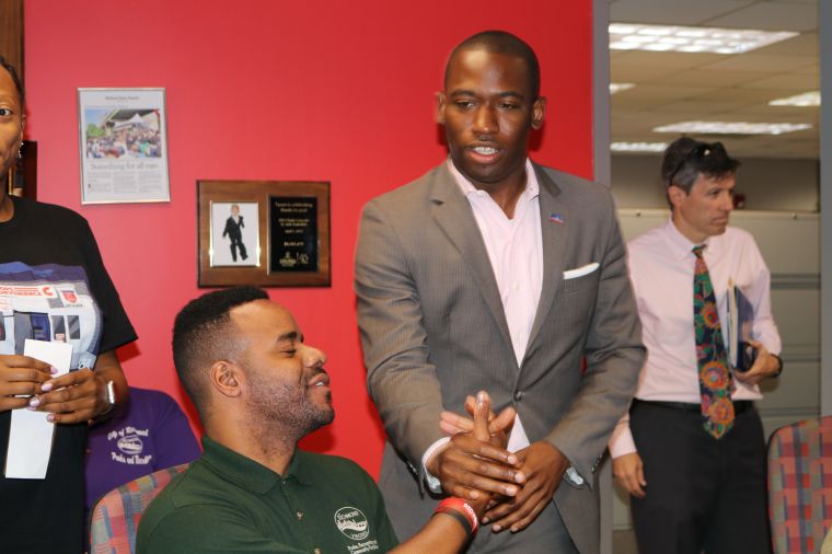 Mayor Levar Stoney Drops By To Help "Send A Kid To Camp"