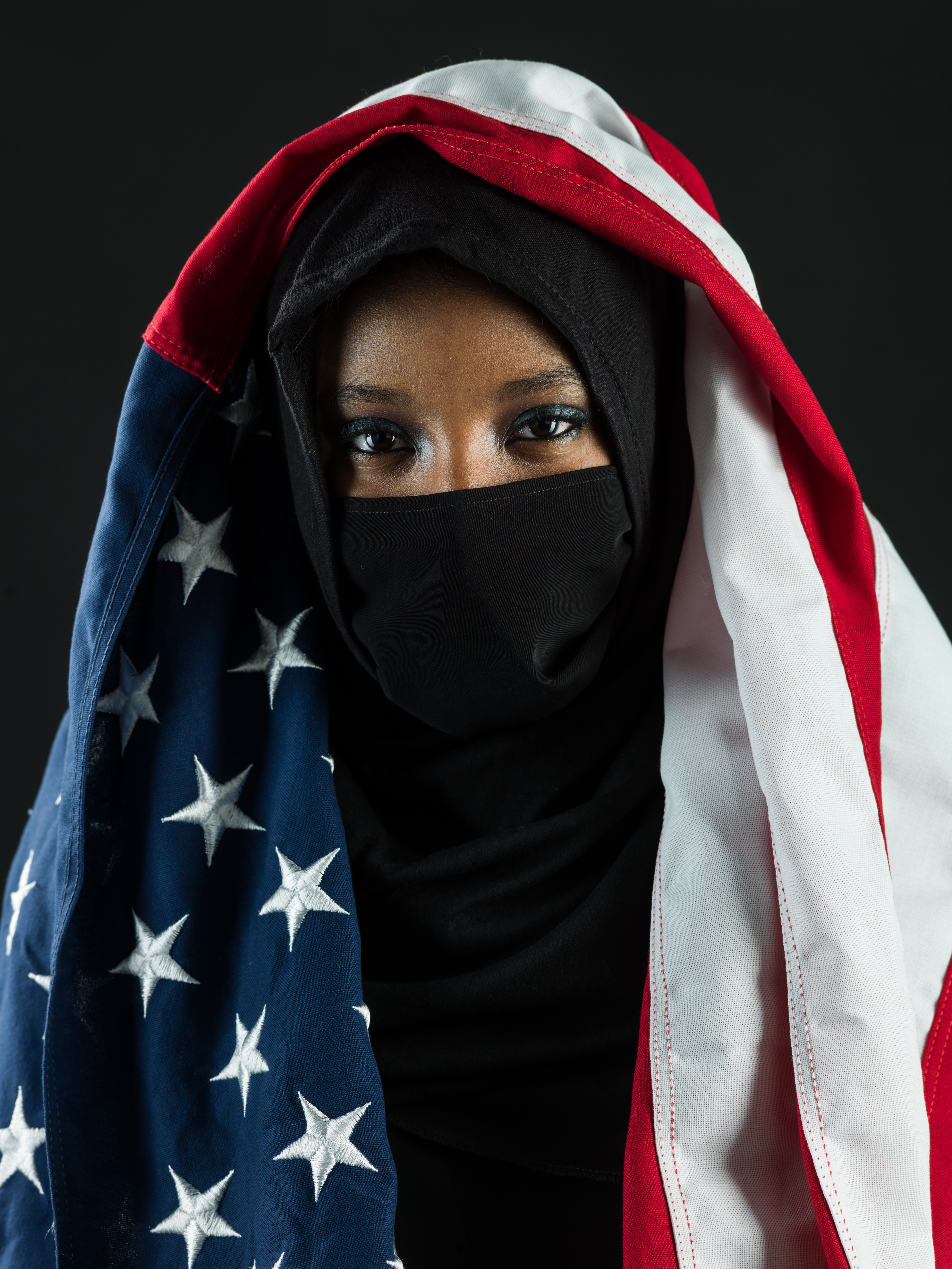 young black muslim woman