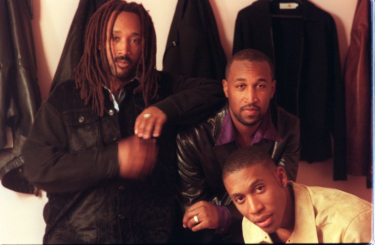 CA.Tony Toni Tone#3.IS.12/6. Dwayne Wiggins, Timothy Riley, and Raphael Saadiq below LR aka ‘Tony T