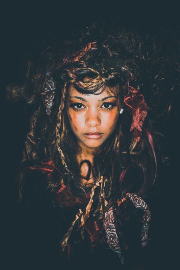 Voodoo Queen Woman Hydra Portrait