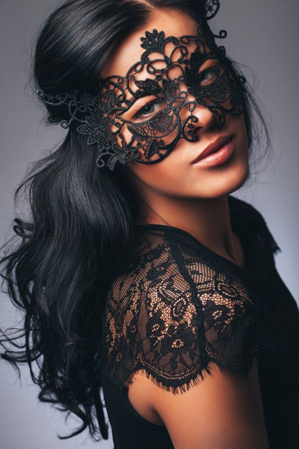Studio shot of young beautiful woman