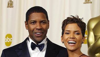 US actor Denzel Washington and actress Halle Berry