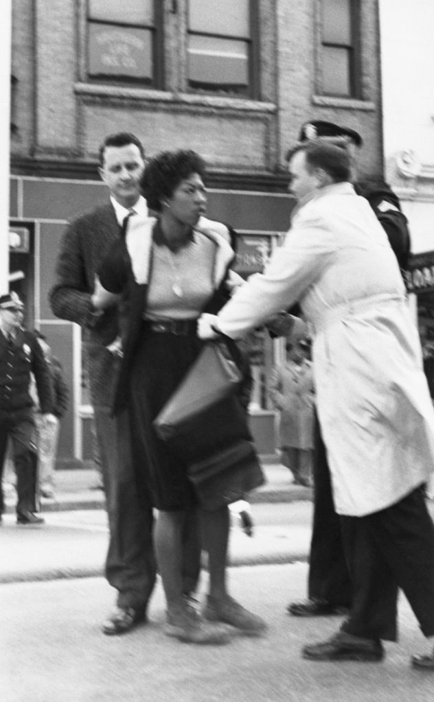 Woman Being Arrested