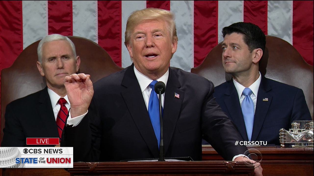 The State of the Union as seen on CBS.