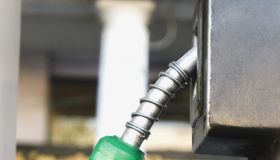 Close-up of a gas pump nozzle, Delhi, India