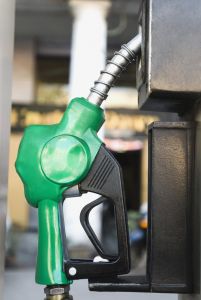 Close-up of a gas pump nozzle, Delhi, India