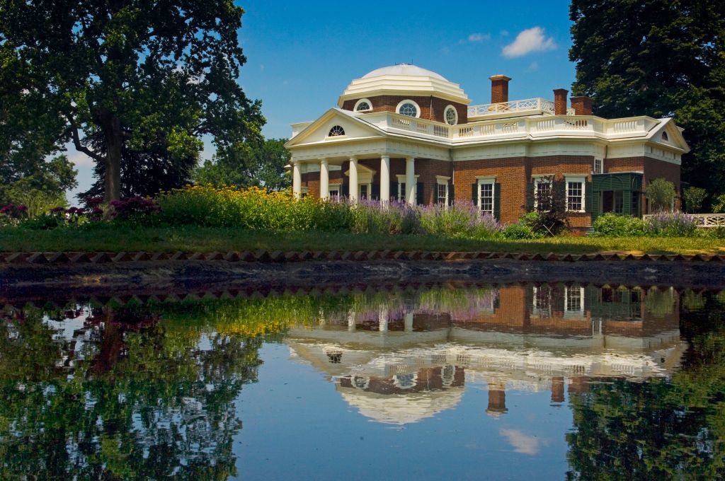 USA, Virginia, Monticello was the estate of Thomas Jefferson third President of the United States and founder of the University of Virginia. House which Jefferson himself designed was based on neoclassical principles; Charlottesville