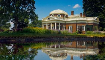 USA, Virginia, Monticello was the estate of Thomas Jefferson third President of the United States and founder of the University of Virginia. House which Jefferson himself designed was based on neoclassical principles; Charlottesville