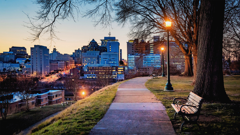Jefferson Park, in Church Hill neighborhood of Richmond, VA