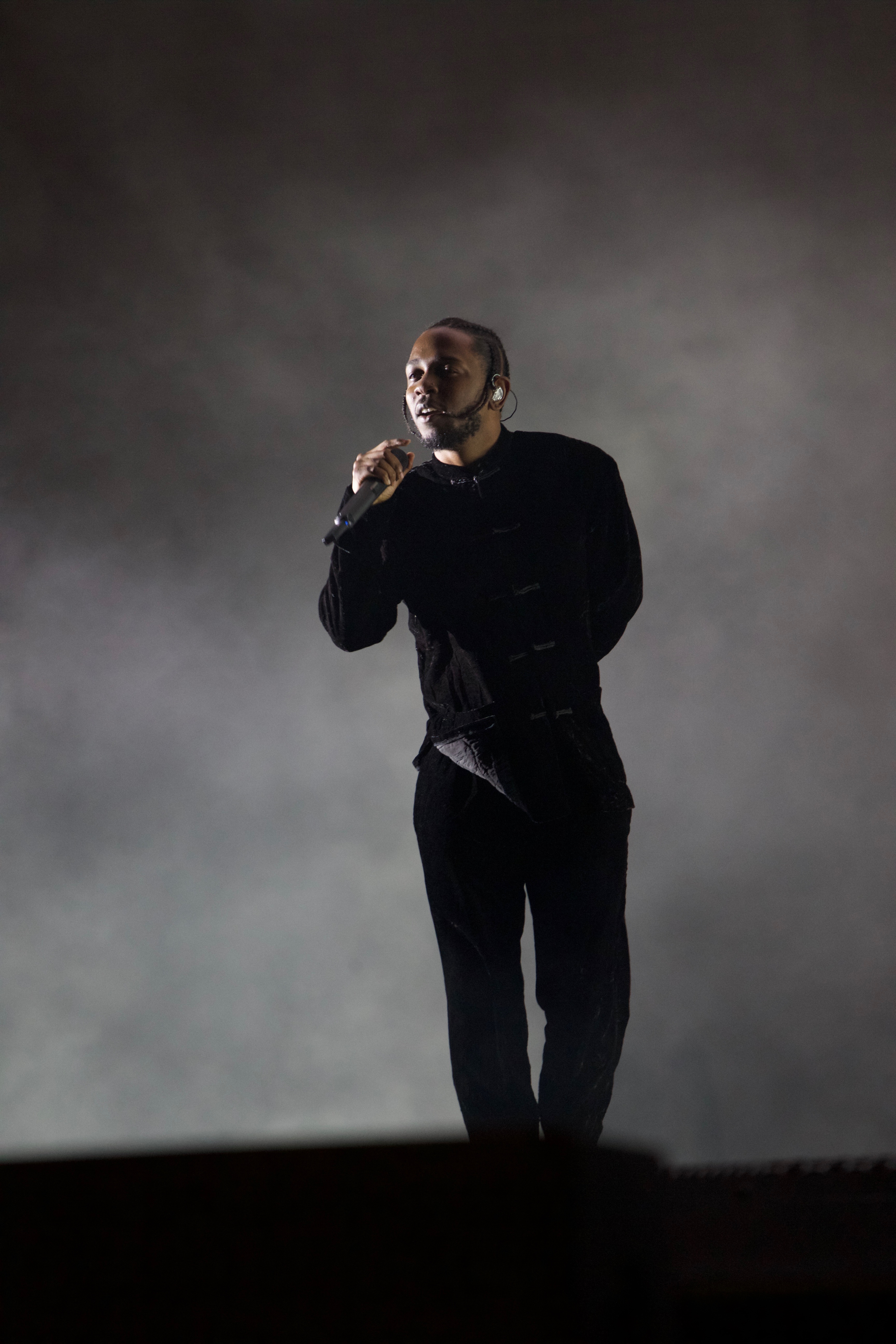 Kendrick Lemar seen performing at Coachella weekend 1 Day 2