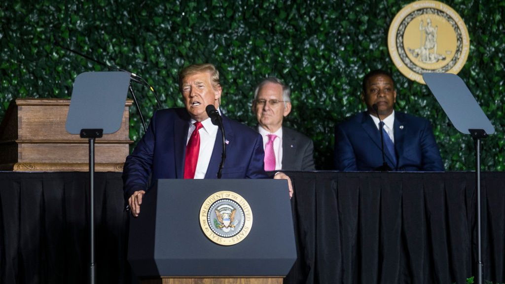 President Trump Speaks At 400th Anniversary Celebration of The First Representative Legislative Assembly At Jamestown