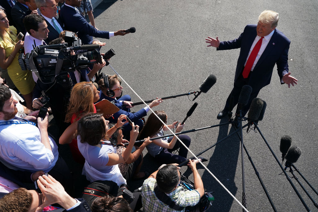 President Trump Departs White House For Speech At Jamestown Settlement