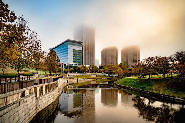 Foggy Sunrise on the Canal