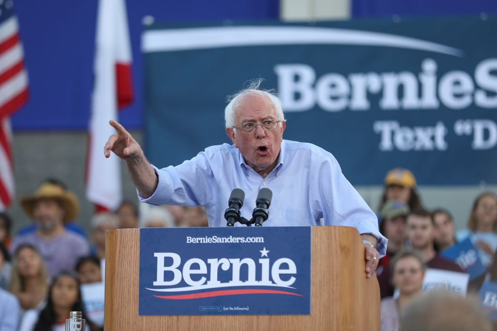 Presidential Candidate Bernie Sanders Holds Campaign Rally in Santa Monica