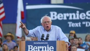 Presidential Candidate Bernie Sanders Holds Campaign Rally in Santa Monica