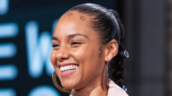 Alicia Keys at the press conference for...