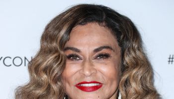 Businesswoman Tina Knowles-Lawson arrives at the Beautycon Festival Los Angeles 2019 - Day 1 held at the Los Angeles Convention Center on August 10, 2019 in Los Angeles, California, United States.