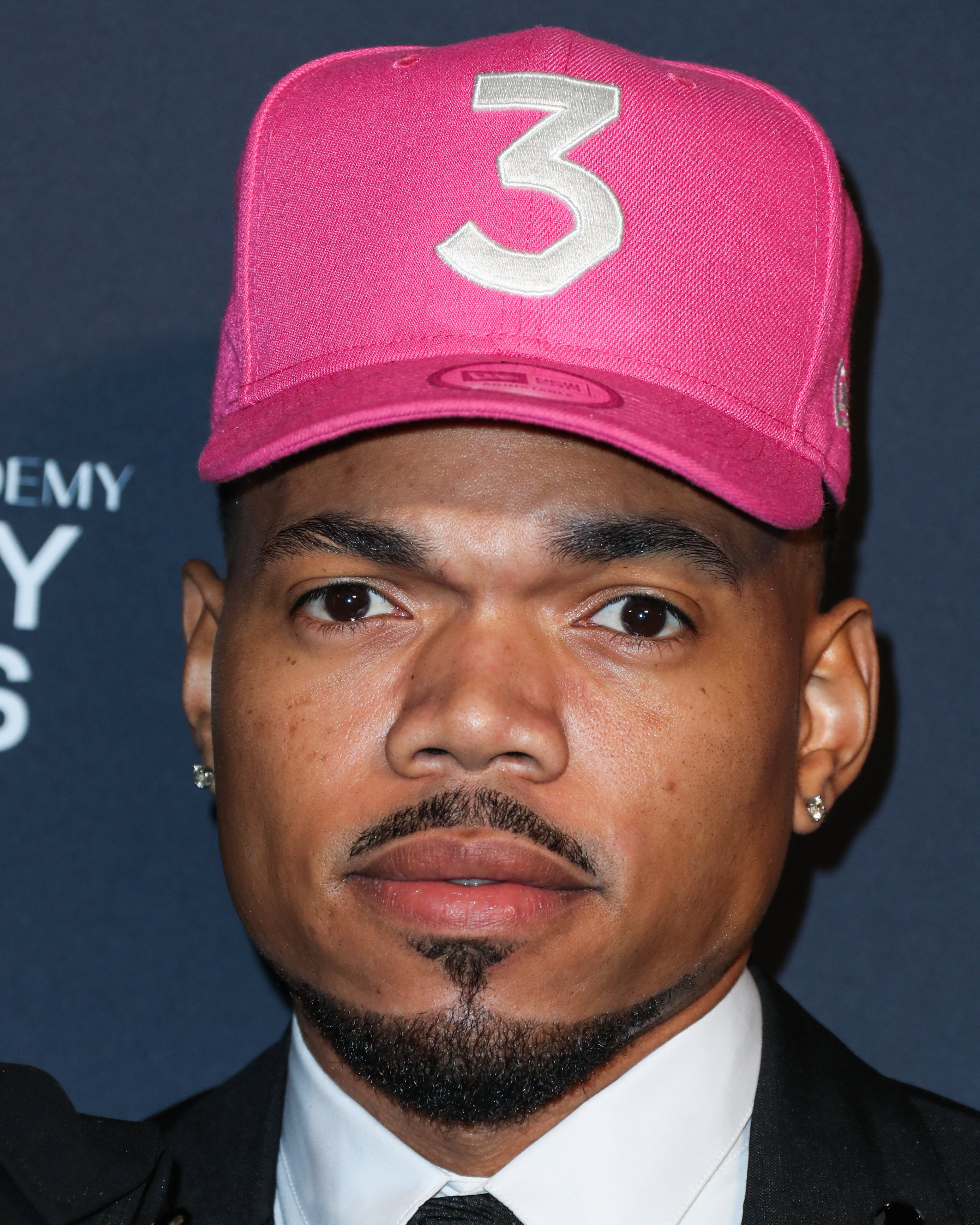 Chance the Rapper arrives at The Recording Academy And Clive Davis&apos; 2020 Pre-GRAMMY Gala held at The Beverly Hilton Hotel on January 25, 2020 in Beverly Hills, Los Angeles, California, United States.