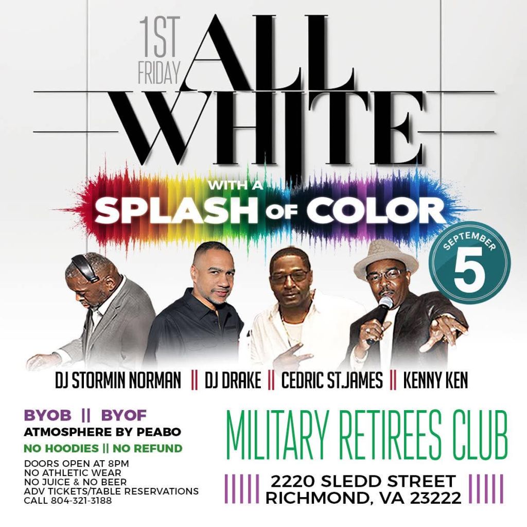 All White with A Splash of Color