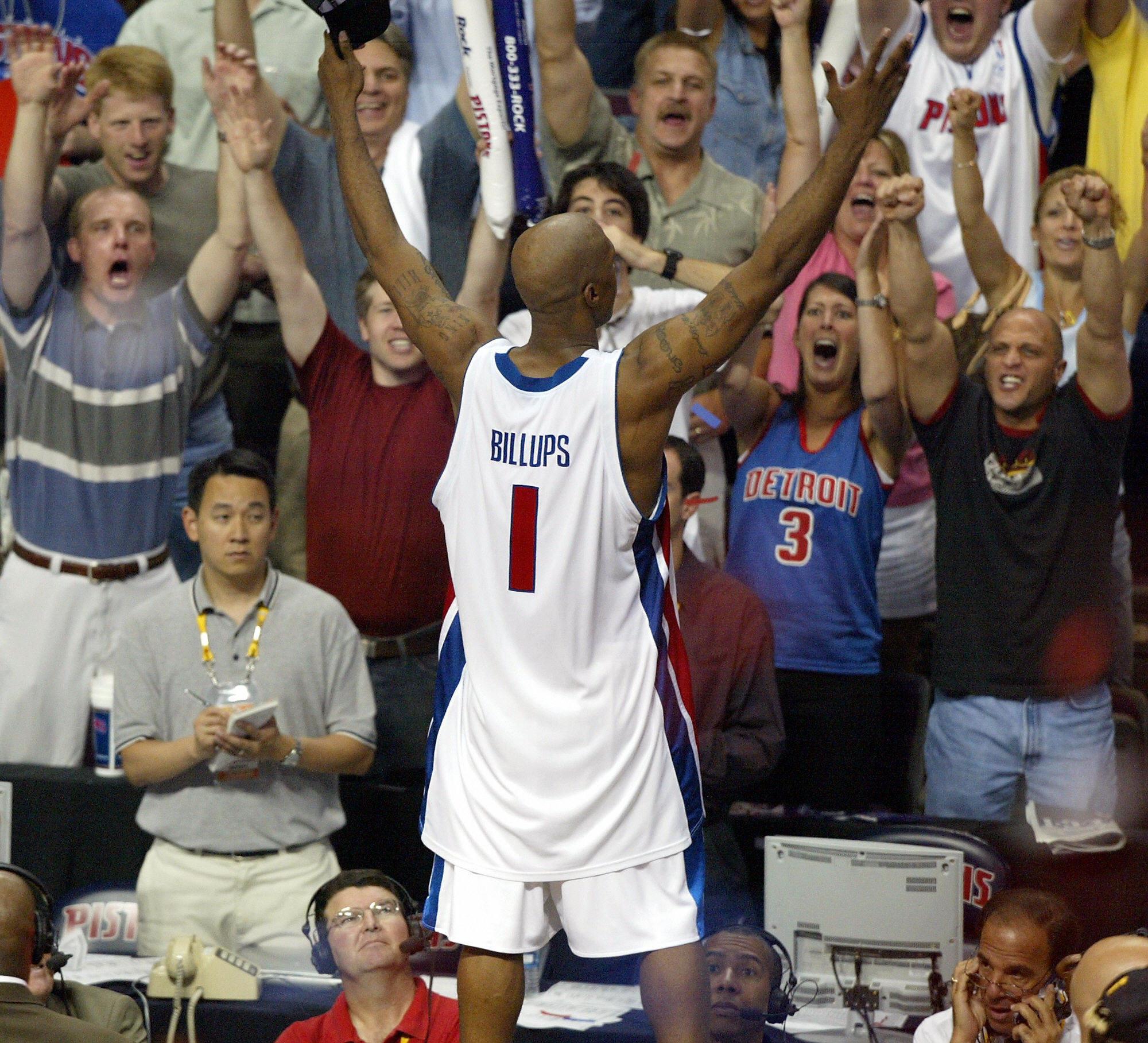 Chauncey Billups of the Detroit Piston c
