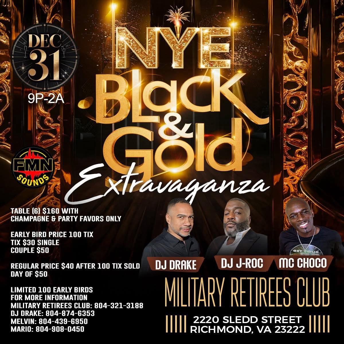 NYE Black & Gold Extravaganza