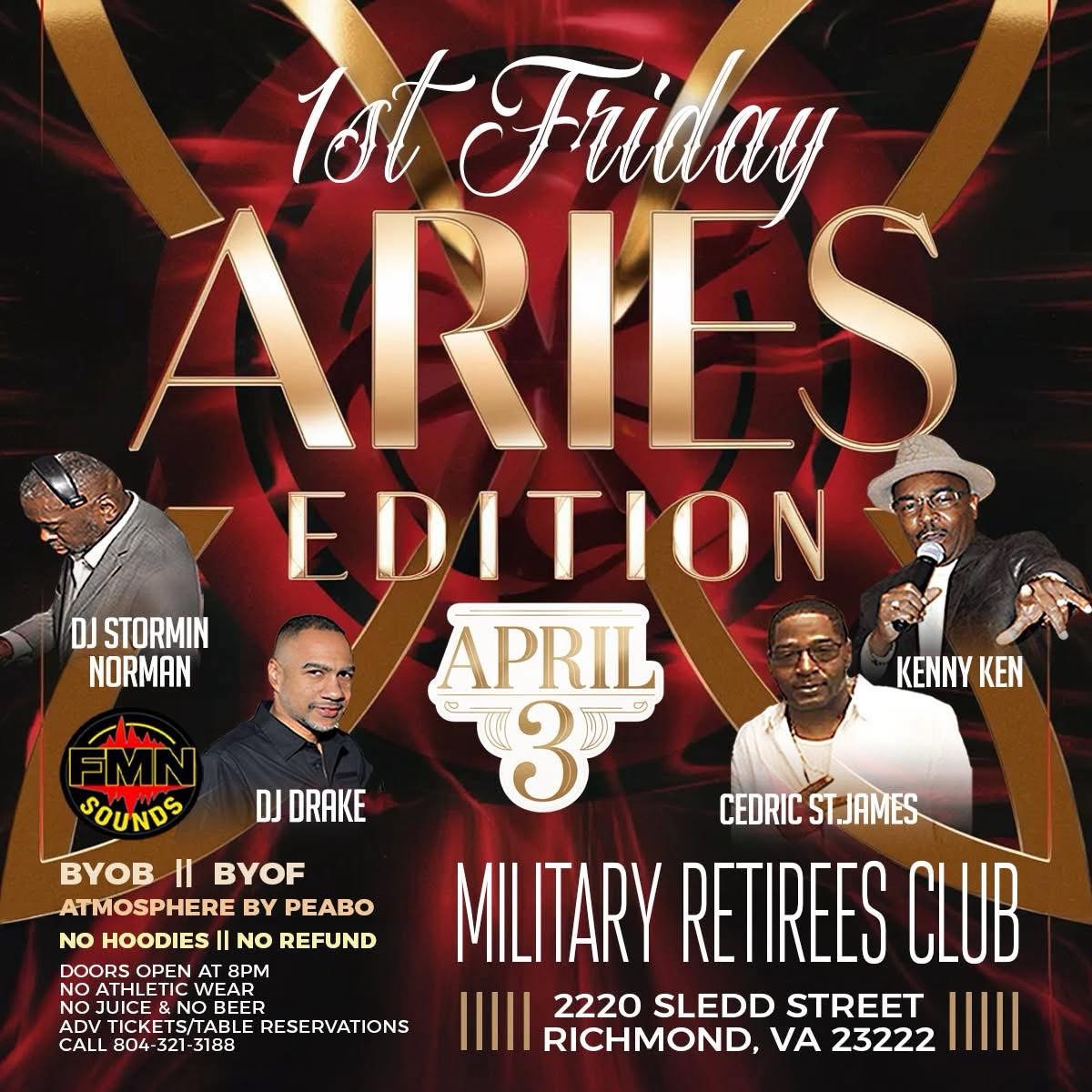 1st Fridays Aries Edition